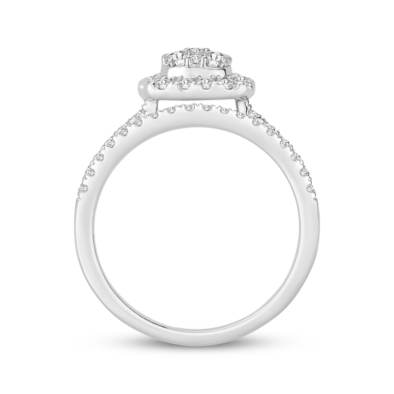 Diamond Bridal Set 1 ct tw 10K White Gold