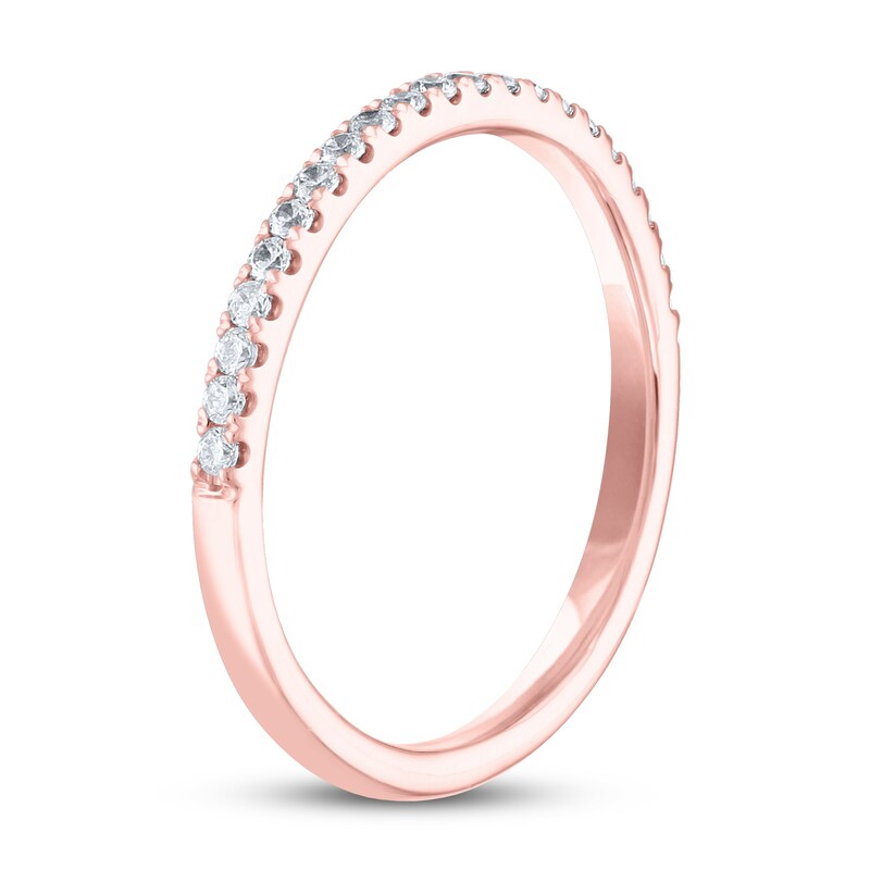 THE LEO Diamond Wedding Band 1/5 ct tw Round-cut 14K Rose Gold