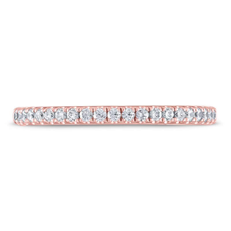 THE LEO Diamond Wedding Band 1/5 ct tw Round-cut 14K Rose Gold