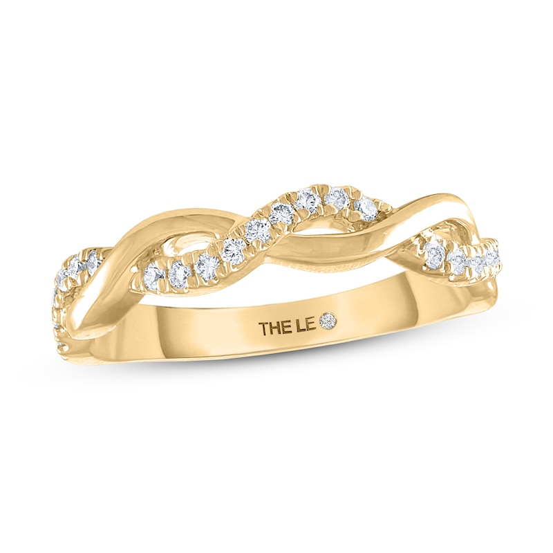 THE LEO Diamond Wedding Band 1/5 ct tw Round-cut 14K Yellow Gold