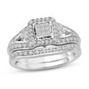 Diamond Bridal Set 3/8 ct tw 10K White Gold