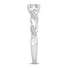 Diamond Engagement Ring 1/2 ct tw Round & Oval 14K White Gold