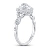 Diamond Engagement Ring 3/8 ct tw Round-cut 14K White Gold