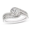 Diamond Bridal Set 1/2 ct tw Round-cut 10K White Gold