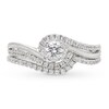 Diamond Bridal Set 1/2 ct tw Round-cut 10K White Gold