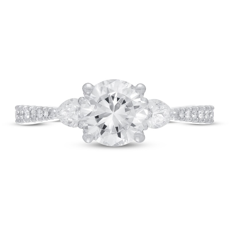 Neil Lane Premiere Diamond Engagement Ring 2 ct tw Round/Princess 14K White Gold