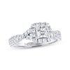 Thumbnail Image 0 of THE LEO Diamond Engagement Ring 7/8 ct tw Princess & Round-cut 14K White Gold