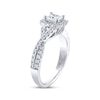 THE LEO Diamond Engagement Ring 7/8 ct tw Princess & Round-cut 14K White Gold