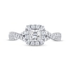 Thumbnail Image 2 of THE LEO Diamond Engagement Ring 7/8 ct tw Princess & Round-cut 14K White Gold