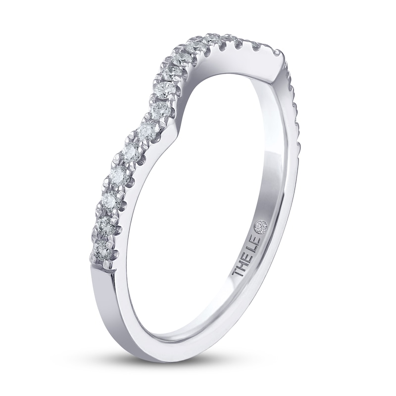 THE LEO Diamond Wedding Band 1/5 ct tw Round-cut 14K White Gold