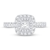 Thumbnail Image 3 of Diamond Engagement Ring 1 ct tw Princess & Round 14K White Gold