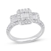 Thumbnail Image 0 of Diamond Engagement Ring 1 ct tw Baguette/Round 14K White Gold