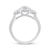 Thumbnail Image 1 of Diamond Engagement Ring 1 ct tw Baguette/Round 14K White Gold