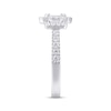 Thumbnail Image 2 of Diamond Engagement Ring 1 ct tw Baguette/Round 14K White Gold