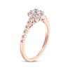 Thumbnail Image 1 of Adrianna Papell Diamond Engagement Ring 5/8 ct tw Round & Marquise 14K Rose Gold