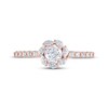 Thumbnail Image 2 of Adrianna Papell Diamond Engagement Ring 5/8 ct tw Round & Marquise 14K Rose Gold