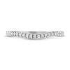 Adrianna Papell Diamond Wedding Band 1/8 ct tw Round-cut 14K White Gold