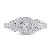 Adrianna Papell Diamond Engagement Ring 7/8 ct tw Princess, Marquise & Round 14K White Gold