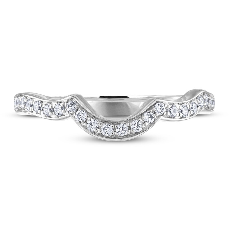 Adrianna Papell Diamond Wedding Band 1/6 ct tw Round-cut 14K White Gold