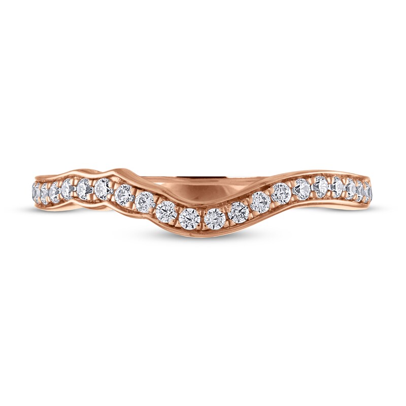 Adrianna Papell Diamond Wedding Band 1/5 ct tw Round-cut 14K Rose Gold