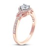 Adrianna Papell Diamond Engagement Ring 5/8 ct tw Round-cut 14K Rose Gold