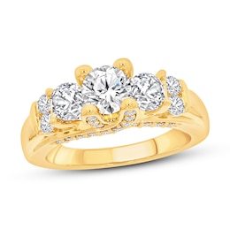Adore Diamond Engagement Ring 1-7/8 ct tw Round-cut 14K Yellow Gold