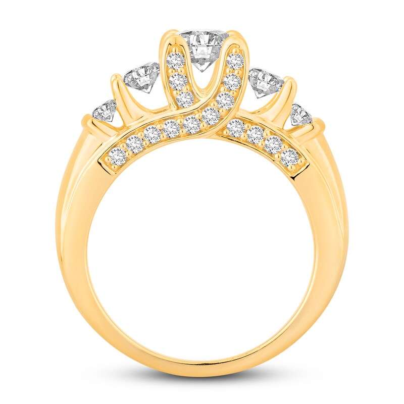 Main Image 2 of Adore Diamond Engagement Ring 1-7/8 ct tw Round-cut 14K Yellow Gold