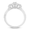 Thumbnail Image 2 of Adore Three-Stone Diamond Engagement Ring 3/4 ct tw Round-cut 14K White Gold
