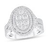 Diamond Engagement Ring 1-1/2 ct tw Round-cut 14K White Gold
