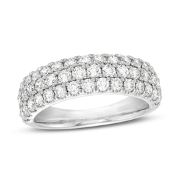 THE LEO Ideal Cut Diamond Anniversary Ring 1-1/2 ct tw 14K White Gold