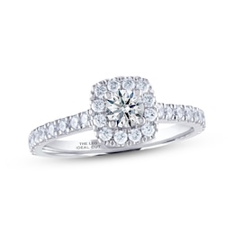 THE LEO Ideal Cut Diamond Engagement Ring 3/4 ct tw 14K White Gold