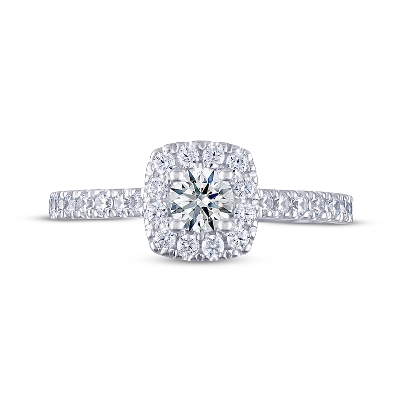 Main Image 3 of THE LEO Ideal Cut Diamond Engagement Ring 3/4 ct tw 14K White Gold