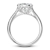 Multi-Stone Diamond Engagement Ring 1 ct tw Round-cut 14K White Gold
