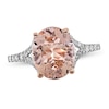 Morganite & Diamond Engagement Ring 1/4 ct tw 14K Two-Tone Gold
