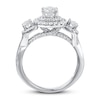 Thumbnail Image 4 of Three-Stone Diamond Engagement Ring 1-5/8 ct tw 14K White Gold