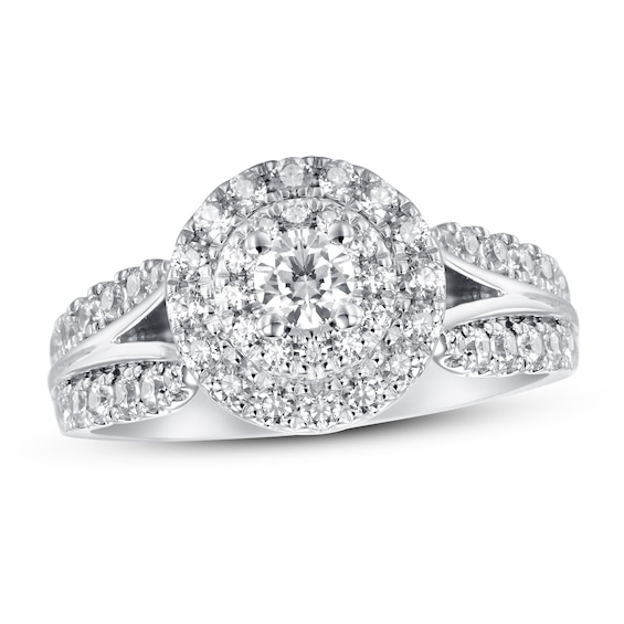 Adore Diamond Engagement Ring 1-1/4 ct tw Round-cut 14K White Gold