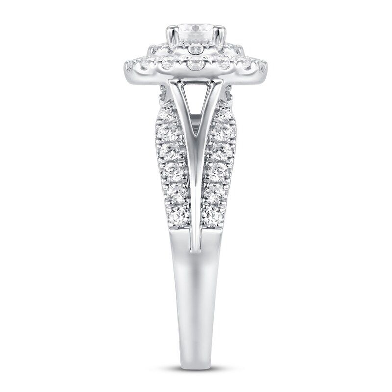 Main Image 3 of Adore Diamond Engagement Ring 1-1/4 ct tw Round-cut 14K White Gold