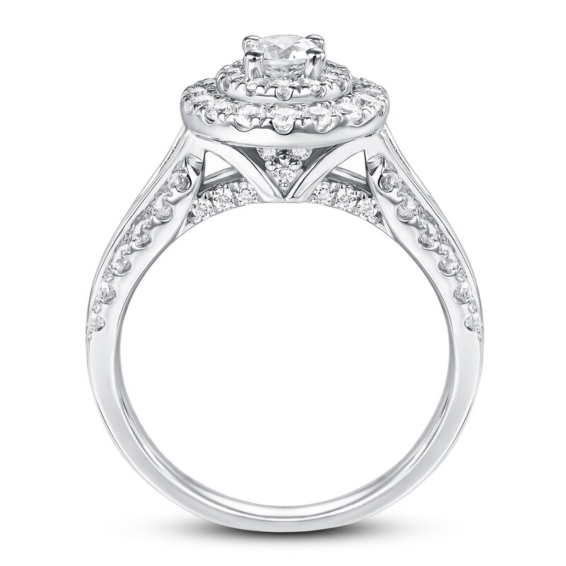 Main Image 4 of Adore Diamond Engagement Ring 1-1/4 ct tw Round-cut 14K White Gold