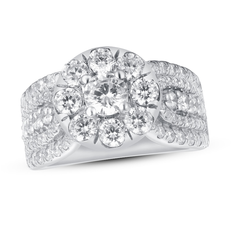 Main Image 1 of Adore Diamond Engagement Ring 2-1/2 ct tw Round-cut 14K White Gold