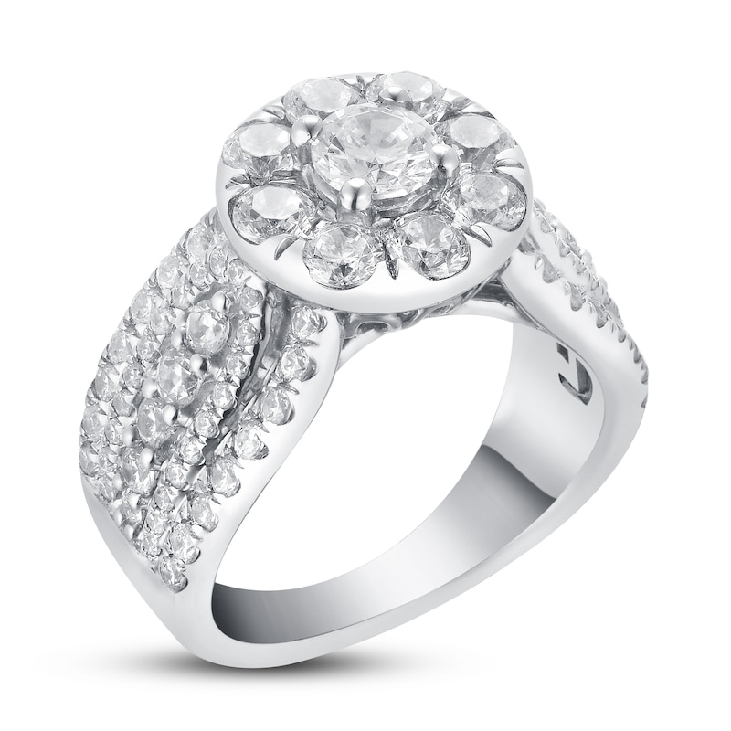 Main Image 2 of Adore Diamond Engagement Ring 2-1/2 ct tw Round-cut 14K White Gold