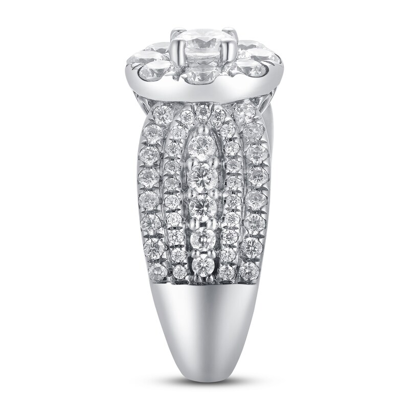 Main Image 3 of Adore Diamond Engagement Ring 2-1/2 ct tw Round-cut 14K White Gold