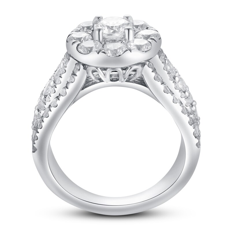 Main Image 4 of Adore Diamond Engagement Ring 2-1/2 ct tw Round-cut 14K White Gold