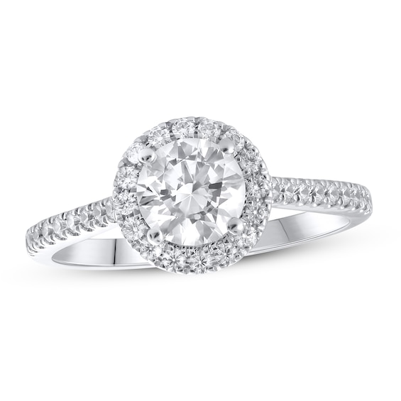 Lab-Created Diamonds by KAY Engagement Ring 1-1/3 ct tw 14K White Gold