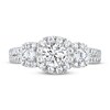 THE LEO Diamond Three-Stone Engagement Ring 1 ct tw Round-cut 14K White Gold