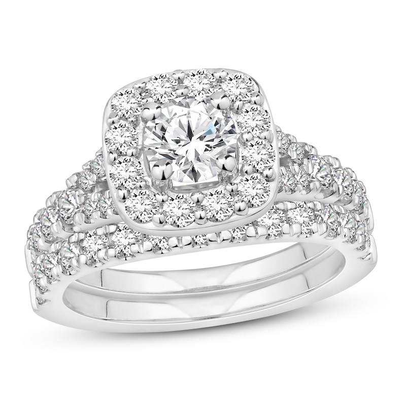 Diamond Bridal Set 1-7/8 ct tw Round-cut 14K White Gold