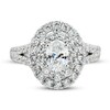 Diamond Engagement Ring 1-7/8 ct tw Oval & Round 14K White Gold