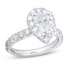 Thumbnail Image 0 of Diamond Engagement Ring 1-3/4 ct tw Pear & Round 14K White Gold