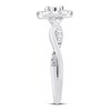 Diamond Engagement Ring 1/2 ct tw Round-cut 14K White Gold