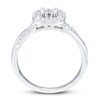 Diamond Engagement Ring 1/2 ct tw Round-cut 14K White Gold