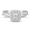 Thumbnail Image 3 of Diamond Engagement Ring 1/2 ct tw Round-cut 14K White Gold